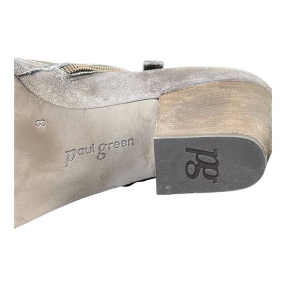 Paul Green Malibu Earth Antique Metallic Booties Size EU 8/US 10.5 - Picture 7 of 10